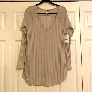 Free People large hemp color sweater